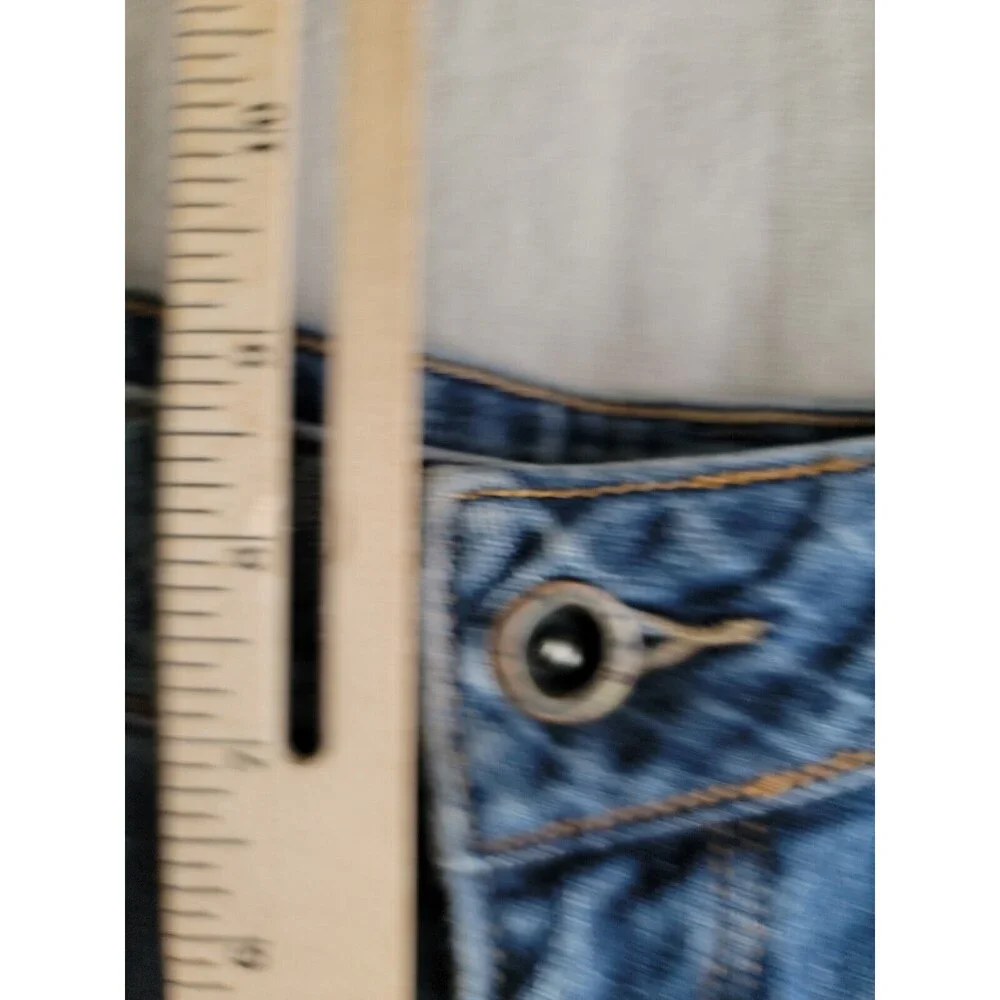 Silver Womens Jeans 34x31 Julia Mid Rise Blue Distressed Stretch Glove Works VTG